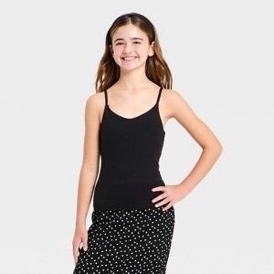 Girls' Super Soft Tank Top with Shelf Bra - art class™ - 1 of 3