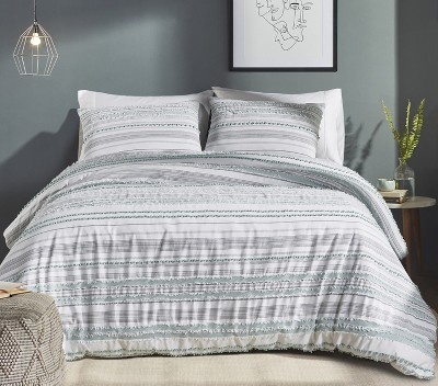 Diana Stripe Collection 100% Cotton Comforter Set - Better Trends