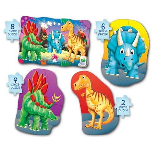 Melissa & Doug Dinosaurs Kids' Wooden Puzzle Set In A Storage Box - 4pk :  Target