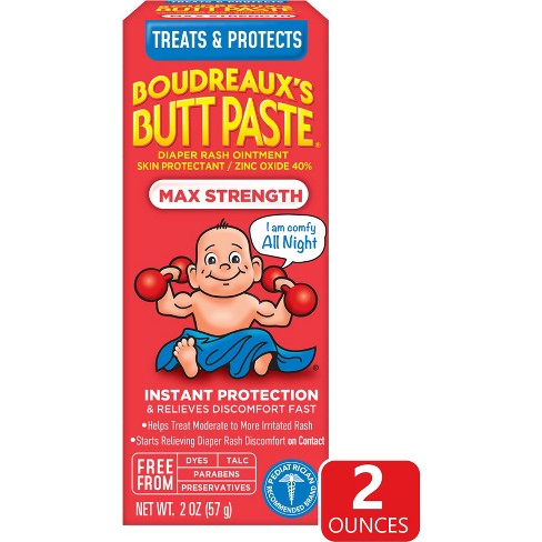 Boudreaux's Butt Paste Baby Diaper Rash Cream Maximum Strength - 2oz - image 1 of 4