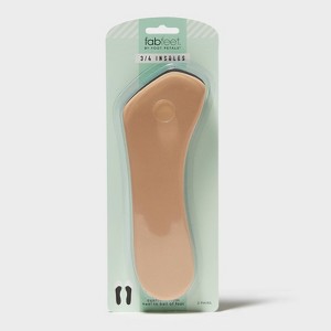 Fab Feet Women's by Foot Petals 3/4 Insoles Shoe Cushion Multipack Black/Khaki - 2 pairs: Shoe Accessories, Cushions Foot - 1 of 4