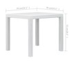 vidaXL Patio Table Garden Outdoor Porch Dining Table with Rattan Look Plastic - 4 of 4
