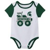 NCAA Michigan State Spartans Infant Boys' 3pk Bodysuit - 3 of 4