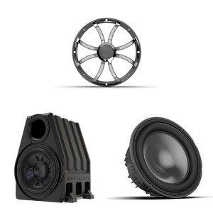 Wet Sounds REVO 12 FA S4 V3 12" Free Air 4 Ohm Subwoofer and REVO 12 XS-G-SS GRILLE V3 - Gunmetal & Stainless XS Style Grille with ORTED-12-ENC 12"... - 1 of 4
