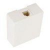 Unique Bargains Beige RJ11 6P4C Telephone Modular Single Port Surface Mount Jack - 4 of 4