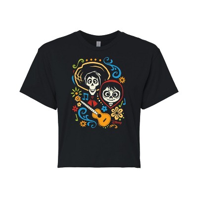Women's - Coco - Hector And Miguel Cropped Graphic T-Shirt