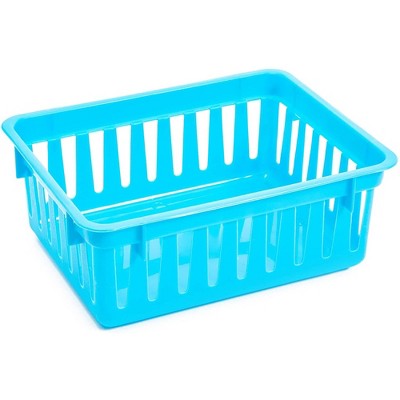 Colorful Small Plastic Classroom Storage Bins, 12 Pack