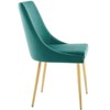 Modway Viscount Modern Accent Performance Velvet Dining Chair - Teal - 2 of 4