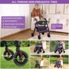 Lycvki Heavy Duty Foldable 2 in 1 Rollator Walker for Seniors with Adjustable Chair and Brake - 4 of 4