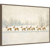 Amanti Art 33"x23" Winter Wonderland Reindeer Melloi Framed Canvas Wall Art - 2 of 4