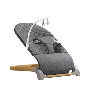Grungis Ergonomic Baby Bouncer,Portable Foldable Baby Bouncer Seat with 3 Height Adjustments and Removable Bar for Babies 0-12 Months - 1 of 4
