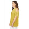 Woman Within Plus Size Eyelet Cold-Shoulder Tunic - 4 of 4