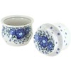 Blue Rose Polish Pottery 549 Vena French Butter Dish - 2 of 2