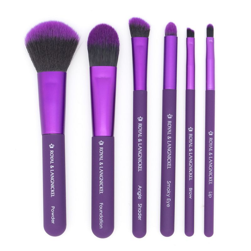 MODA Brush Total Face 7pc Travel Sized Flip Kit Makeup Brush Set, Includes Powder, Foundation, and Smoky Eye Makeup Brushes, 5 of 7
