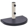vidaXL Umbrella Base Patio Parasol Stand for Poles of 1.5"/1.9" Weighted Base - Black - 4 of 4