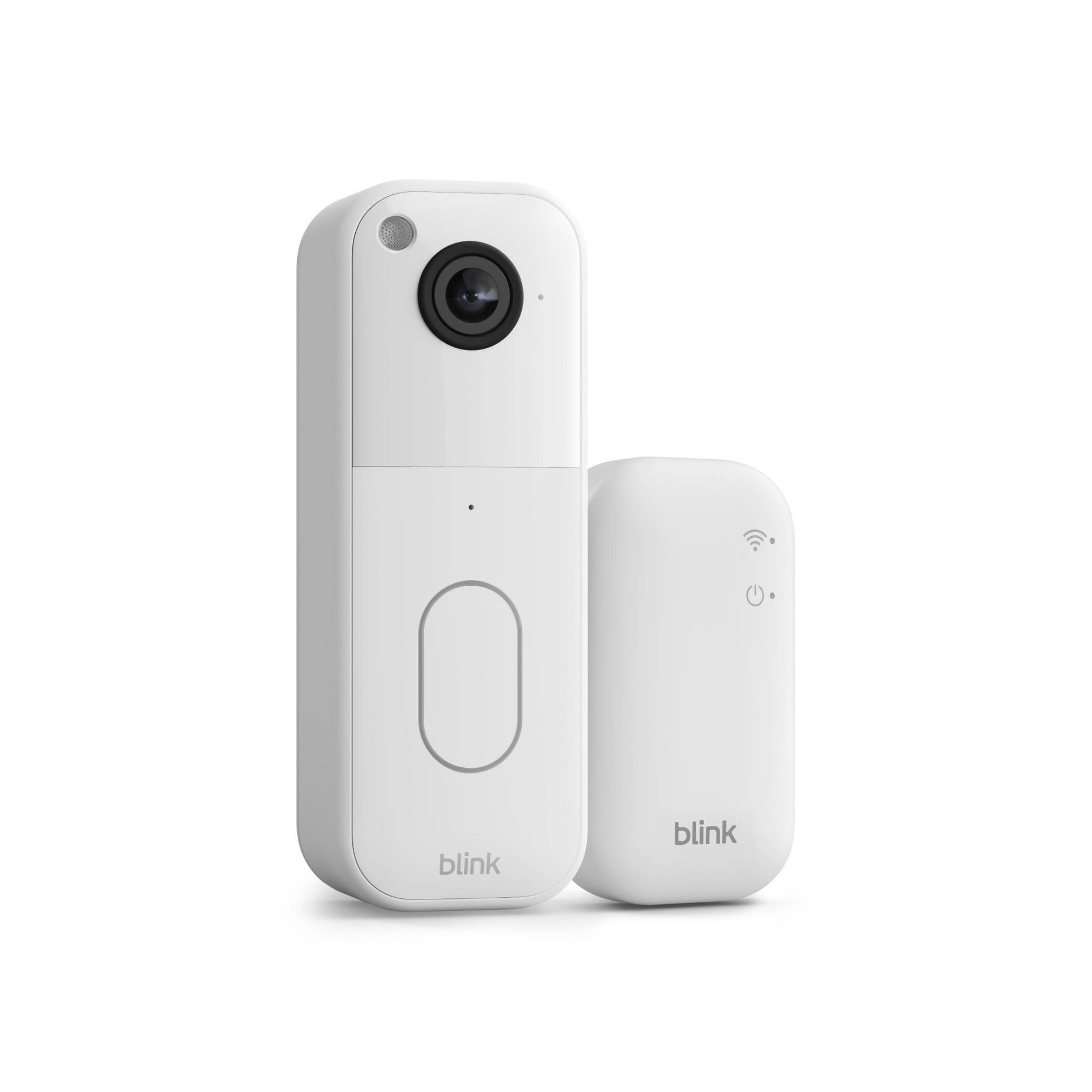 Blink Video Doorbell System with Head-to-Toe HD View, Two-Year Battery Life & Simple Setup, Sync Module Core included - White