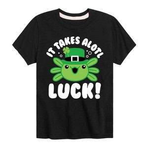 Boys' - Instant Message - St. Patrick's Day It Takes Alotl Luck Short Sleeve Graphic T-Shirt - 1 of 4