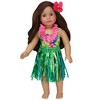 Sophia's - 18" Doll - Hawaiian Floral Bathing Suit, "Grass" Skirt, Floral Lei & Flower Hair clip - 2 of 4
