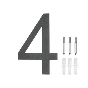 Unique Bargains 304 Stainless Steel Durable Waterproof Rustproof House Numbers 1 Pc - 1 of 4