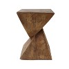 CAVINAS Unique Design Magnesium Oxide Coffee Table with Stacking Structure,Modern Side Table for Living Room,Apartment,Natural - 3 of 4