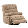 MAYEERTY Camel Oversized Swivel Rocker Recliner Chair for Adults, Perfect for Living Room - 4 of 4