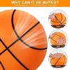 Nero Silent Ninja Basketball Indoor Dribbling Silent Bouncing (Size 3) 7 Inches Training Ball High Bounce - 3 of 4