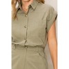 Women's Sheer Attitude Button-Front Romper - HYFVE - 4 of 4