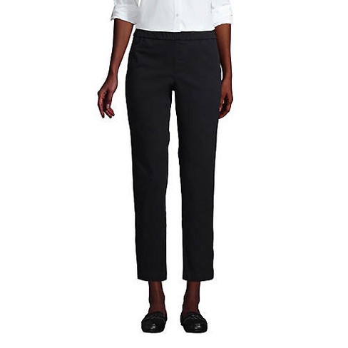 Lands' End School Uniform Women's Mid Rise Pull On Chino Crop Pants ...