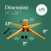 Home Heritage 1-1.5" Artificial Christmas Tree Base Rotating Metal Stand with Cascade Quick Set 7 Foot 450 LED Pre-Lit Artificial Christmas Tree - 4 of 4