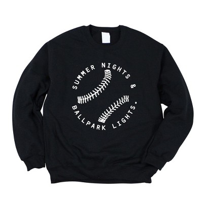 Simply Sage Market Women's Graphic Sweatshirt Summer Nights and Ballpark Lights