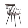 Set of 2 Preston Dining Chairs Black/Dark Walnut - LumiSource: Farmhouse Style, Wood Frame, Armrests, 250lb Capacity - 2 of 4