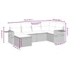 vidaXL 6 Piece Patio Sofa Set with Cushions Beige and Cream Poly Rattan - Without Storage - 4 of 4