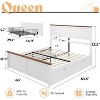 AMERLIFE Bed Frame with Headboard, Platform Beds with 4 Storage Drawers - 3 of 4