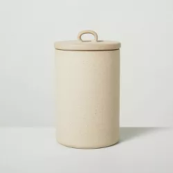 Large 7" Sandy Textured Ceramic Bath Canister Natural - Hearth & Hand™ with Magnolia
