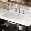 NicBex 36" Modern Bathroom Vanity with Ceramic Sink,Bathroom Combo Set with 2 Tempered Blurred Glass Doors&3 Shelves,8"Pre-drilled Faucet - 3 of 4