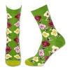 Wonderful Pansy Flower Socks the Sock Panda (Women's Sizes, Adult Medium) - 3 of 3