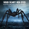 Joyfy 5 Ft Spider Halloween Outdoor Decorations, Scary Hairy Spider Plush Spider for Yard Patio Lawn Garden Window Creepy Halloween Decor Props - 3 of 4