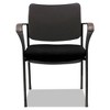 Alera Alera IV Series Fabric Back/Seat Guest Chairs, 24.8" x 22.83" x 32.28", Black Seat, Black Back, Black Base, 2/Carton - image 2 of 4