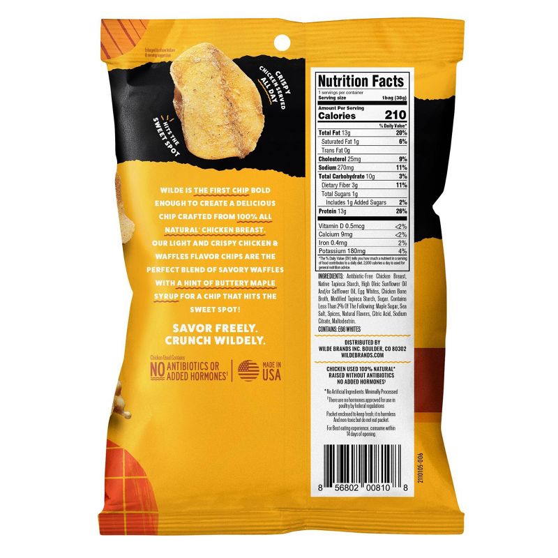 Wilde Brand Protein Chips - Chicken &#38; Waffles - 4ct, 5 of 12