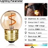 Runesay G40 Low Watt Light Bulb Edison LED Bulb 1W Equivalent to 10Watt Incandescent E26 Screw Base Led Bulbs, Non Dimmable (G40gs-2pack) - 3 of 4