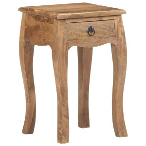 vidaXL Bed Cabinet 11"x11"x18.1" Solid Mango Wood - 1 of 4