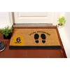 RugSmith Black Machine Tufted Social Distancing  Doormat - 2 of 4