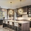 Rennnsan Quindal 19"W 9-Light Sputnik Dandelion Crystal Modern Glam Dimmable Chandelier in Silver - 2 of 4