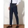 Lars Amadeus Men's Solid Color Slim Fit Tapered Pleated Front Trousers - 2 of 4