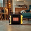 Comfort Gear Portable Propane Space Heater, Indoor/Outdoor 10,000 BTU Powerful Radiator Warmer for 250 Square Feet Spaces, Black/Yellow - 4 of 4