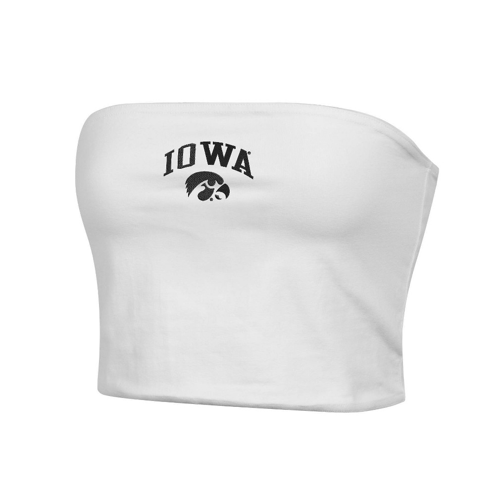NCAA Iowa Hawkeyes Women's White Tube Top - L