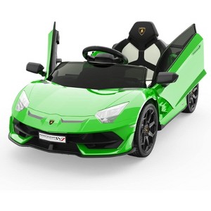 Jojoka 12V Licensed Lamborghini Electric Car, Ride on Car for Kids, with Parent Remote Control for Toddlers 3-8 Years Old - 1 of 4