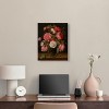 Art Remedy Jacob van Hulsdonck - Roses in a Glass Vase Vintage Classic Roses Wall Art Unframed - 3 of 4