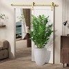 Modern Large Ceramic Planter Pot with Built-In Drainage Hole, High-Quality Ceramic Flower Pot for Windowsills, Patio, or Garden – The Pop Home - 3 of 4