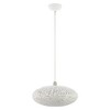 Livex Lighting Charlton 1 - Light Pendant in  White/Brushed Nickel - 3 of 4